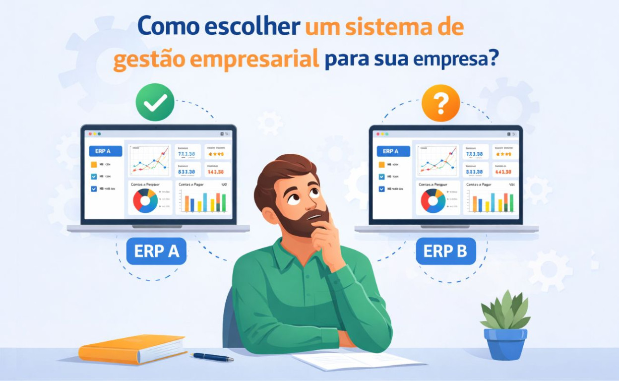 Capa Como escolher um sistema de gestão empresarial para sua empresa