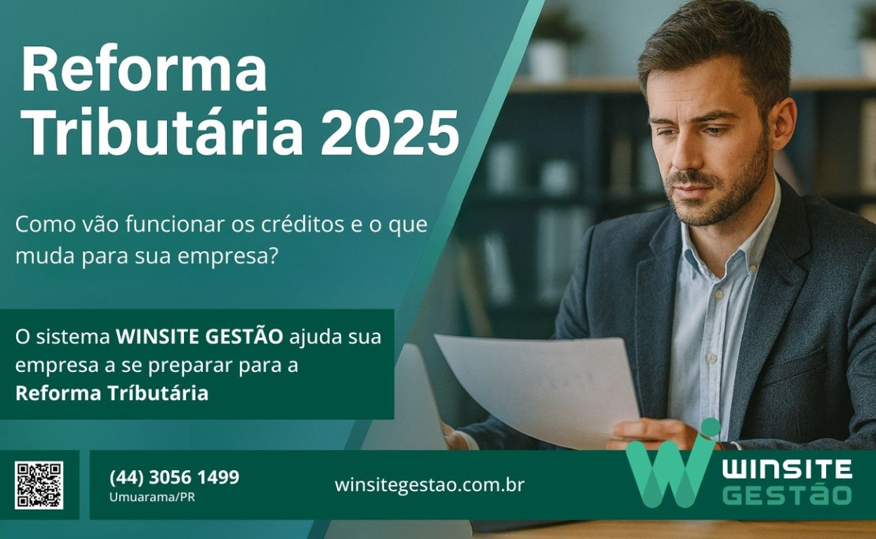 Capa Reforma Tributária 2025: como vão funcionar os créditos e o que muda para sua empresa em Umuarama