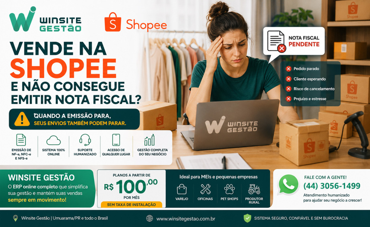 Imagem Vende na Shopee e não consegue emitir nota fiscal? Veja o que fazer